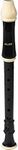 Aulos 209 Treble Recorder,Black