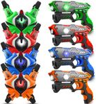 Stlloys Laser Tag: Laser Tag Guns Set of 4 with Vests, Infrared Lazer Tag Game, Laser Tag Set 4 Player for Kids Adults, Toys for Kids Ages 6 7 8 9 10 11 12+ Year Old Boy Christmas Birthday Gift
