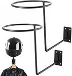 Toolly Helmet Holder 2 Pack, Metal Stand Wall Mounted Hanger Rack for Jacket, Hats, Multifunctional Helmet Rack, Motorcycle Accessories