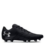 Under Armour Unisex-Adult Magnetico Select 3.0 Soccer Shoe, (001) Black/Black/Metallic Silver, 7.5 Women/6 Men