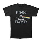 Liquid Blue Men's Pink Floyd Dark Side Classic T-Shirt, Black, Large