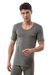 Lux Inferno Mens Regular Fit Thermal Top (Inferno_Ch_Hs_Rn_85_Charcoal Melange_Medium)