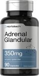 Horbäach Raw Adrenal Glandular | 350 mg | 90 Capsules | Non-GMO, Gluten Free Supplement