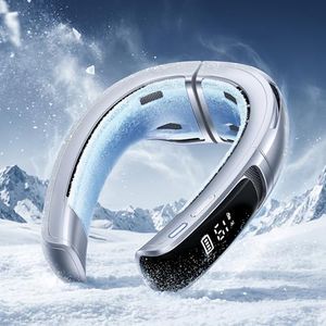 RANVOO AICE LITE MAX 2026 Real AC Cold Blast [No.1 Coolest & Most Durable] AI Neck Air Conditioner, Best Immersive Neck Cooler, 6000 mAh Rechargeable Neck Fan Blow Cold Air, Summer Gift for Mom Silver