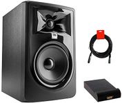 JBL 305P MkII Powered 5" Two-Way Studio Monitor Bundle with Small Isolation Pad & XLR Cable