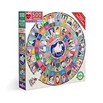 eeBoo: Piece and Love Votes for Women 500 Piece Round Circle Jigsaw Puzzle, Puzzle for Adults and Families, Glossy, Sturdy Pieces and Minimal Puzzle Dust