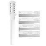 Dog Hair Remover Combs Pet Grooming Comb Thinning Dog Cat Floating Hair Remover with 5 Blades for Small Dog Cat Pet Comb Stainless Steel Teeth Comb Pet Hair Comb for Home Grooming Kit