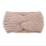 Autumn winter twist knot headband crochet knitted headband woollen headband 6 different colour shades (Pink)