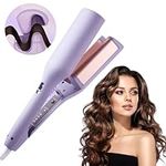 HOVCEH Big Wave Hair Curler, 32mm Waver Hair Curler, Big Wave Hair Curler Iron Wand, French Egg Roll Curling Iron, V Shaped Hair Curling Iron 160°C and 220°C, Immediate Waves