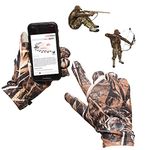 Touchscreen Thin Hunting Gloves for Men, Mens Camo Gloves for Men, Turkey Hunting Gear For Men, Hunting Equipment, Hunting Accessories For Men, Duck Hunting Gloves, Camo Glove Men Hunting L-XL