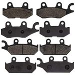 NICHE Brake Pad Kit for Yamaha Viking 700 VI Wolverine X4 1XD-25805-00-00 1XD-25806-00-00 Front Rear Semi-Metallic