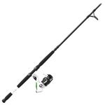 Zebco Bite Alert Spinning Reel and Fishing Rod 2-Piece Combo, Extended EVA Handle, Instant Anti-Reverse Clutch, Size 60 Reel,