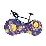 MEETOZ Bicycle Wheel Cover, Anti-dust Indoor Bike Storage Bag, Bike Wheel Cover Washable High Elastic Tire Package Road MTB Protective Gear Garage for Tires of 26-29 Inches (A)