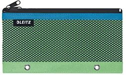 Leitz 2 Pocket Pencil Case Wallet with Eyelets, Green, Urban Chic Range, 60130050