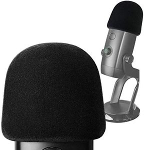 Pop Filter for Blue Yeti X Mic - Foam Microphone Windscreen Cover with Velvet-like Fabric Covering to Reduce Mic Noises by YOUSHARES