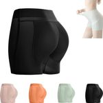 OSTRI Latex False Buttocks Square Angle Underwear, Butt Pads Butt Lifting Shapewear Tummy Control for Women (Black,M)