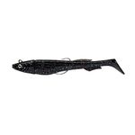 Berkley PowerBait Power Sardine, Fishing Hook, Soft Lures, Sea Fishing, Saltwater Soft Bait Minnow Paddle Tail Lure for Bass, Seabass, Pollack, Cod, Eel, Ling and Wrasse, Black Night Sky, 10g | 9cm