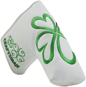 CRAFTSMAN GOLF Green Lucky Clover Headcover Blade Putter Cover for Scotty Cameron Taylormade Odyssey Blade（Blade