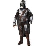 Star Wars Mandalorian Youth Halloween Costume Kids Dress Up Cosplay (Mandalorian with Boot Toppers, Medium)