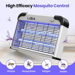 LiBa Electric Bug Zapper 20W – Indoor Insect & Fly Killer with 2 Bulbs