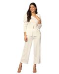 Leriya Fashion Ethnic Co Ord set | Co Ord Set for Women | Night Dress for Women | Night Wear for Women | Payjama Set for Women | Women Two-Piece Outfits | Coord Sets (Small, White)