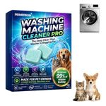 PrimeDrum Washing Machine Cleaner Pro Tablets -12, Remove Odour & Pet Hair, Clean the Inner Drum and Laundry Tub Seal, All Washing Machines, Eliminates Odour Mould Detergent Residue (1 Box)