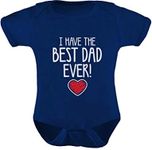 Tstars Best Dad Ever Baby Boy Girl Outfit Gifts for New Dads from Son Daughter Fathers Day Infant Bodysuit 12M Navy