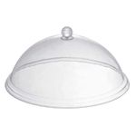 Luxuria Brand - Polycarbonate unbreakable 10 inch Dome Shape Cover for Covering Food, Desserts, Fruits, Cake, Vegetables etc. (13.5 Inch)