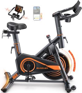 Burever Exercise Bike for Home Gym – LCD, App, 15kg Flywheel, 160kg Capacity