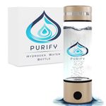 PURIFY™ - Hydrogen Water Bottle, 330ml Hydrogen Water Generator, Hydrogen Water Machine with Platinum SPE/PEM Electrolysis Technology, Hydrogen Water Bottle UK