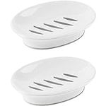 WYOK 2-Pack Soap Dish with Drain So