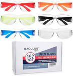 Aqulius 192 Pack of Safety Glasses 