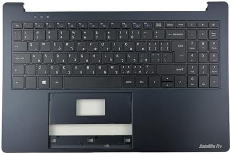 COMOLADO Hebrew Palmrest Keyboard for Toshiba Dynabook Satellite Pro C50-G-10U C50-G-10X C50-G-113 C50-G-11A C50-G-11B C50-G-11D C50-G-104 C50-G-10S Series