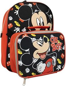 Disney Ragazzi Zaino e borsa per il pranzo Mickey Mouse Multicolore