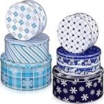 Nitial 6 Pcs Christmas Cookie Tins 