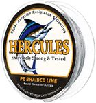 HERCULES Super Cast 100M 109 Yards Braided Fishing Line 30 LB Test for Saltwater Freshwater PE Braid Fish Lines Superline 8 Strands - Grey, 30LB (13.6KG), 0.28MM