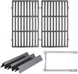 Hongso Grill Parts for Weber Spirit 200 Series, Spirit E/S 200 & 210, Spirit II 210 Series Grills (Front Control, 2013 and Newer), 17.5" Grill Grates 15.3" Flavorizer Bars and 18" Burner Tubes