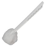 Genuine Joe toilet bowl mop - toilet 4-1/2" long handle, 25/count, white