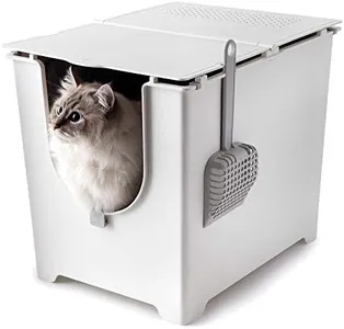 Modkat® Flip Litter Box Kit Includes Scoop and Reusable Tarp Liner - White