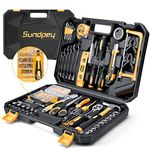 Sundpey Home Tool Kit 257 PCs - Household Portable Repair Outils Complete General Hand Tool Set - Mechanic Tools for Men Women with Wrench Set & Screwdriver Set & Socket Set & Tool Box Storage Case