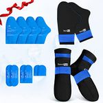 SuzziPad Cold Therapy Socks & Hand Ice Pack Cold Gloves for Chemotherapy Neuropathy, Ideal for Plantar Fasciitis, Arthritis Hand Pain Relief, L, Black