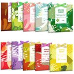 LASENTEUR Scented Sachets, Drawer Fragrance Hanging Scent for the Closets Cupboard Suitcase Bedroom Living Room, 10 Different Fragrances, Large Size Sachets