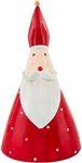 Mud Pie Lg Tin Santa Table SITTERS, RED