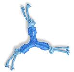 Petface (Little Petface) Tripod Puppy Dog Chew Toy, Blue