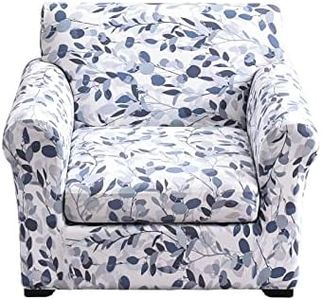 KRFOONN 2 Piece Chair Covers Printed Sofa Covers Couch Covers Washable Armchair Sofa Couch Slipcover Furniture Protector with Elastic Bottom for Living Room (Armchair, 15), Small