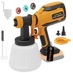 FLIMRER Cordless Paint Sprayer for Dewalt 20V MAX Battery, Electric HVLP Spray Paint Gun with 1200ML Container, Easy to Clean,3 Patterns for Fence, Cabinets, Wall etc. DL05 (Battery Not Included)