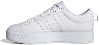 adidas Women's Bravada 2.0 Platform Shoes Sneaker, White/White/Chalk White, 9.5