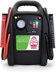 MAXTOOLS JS500-UK 2200 A 22 Ah, Professional Portable Jump Starter for Cars and Vans, Suitable for Diesel and Petrol Engines, with LED Torch, USB Port and Starter Cables