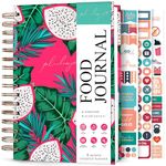 PLANBERRY Food Journal Premium – Nutrition Planner with Diet & Calorie Tracker – Wellness Diary for Tracking Meals & Exercise – Weight loss Journal - 6.3x8.5″ Hardcover (Dragon Fruit)