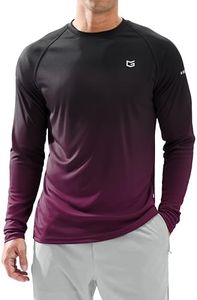Men's Sun Protection Long Sleeve Shirts UPF 50+ Rash Guard for Men SPF UV Fishing Workout Hiking Athletic Running Shirt